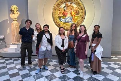 Eight students are spending their summer immersed in an intense Italian language program.