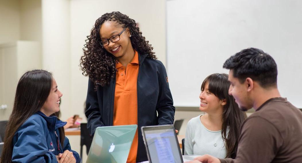 Students with professor