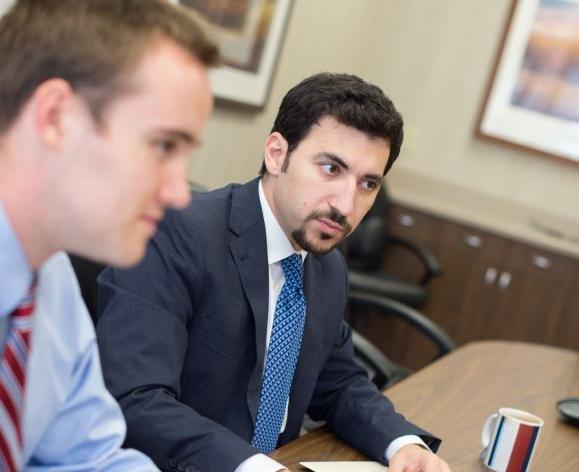 Economics students in meeting